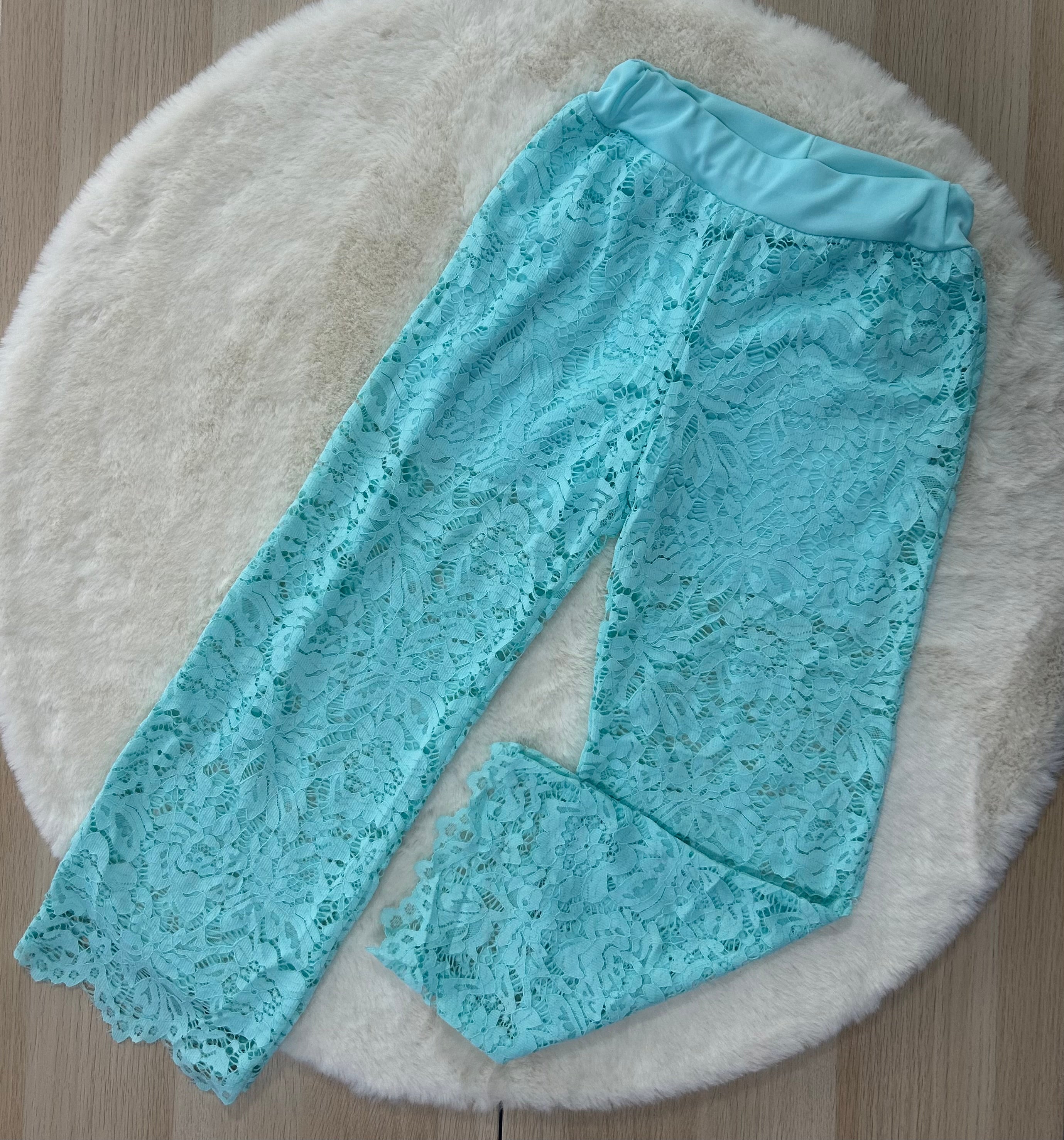 PANTALONE BAMBINA IN PIZZO