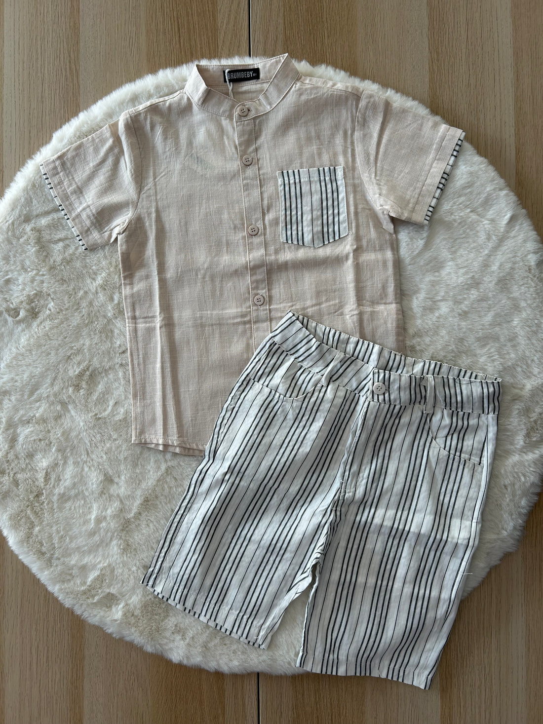 COMPLETO BAMBINO IN LINO