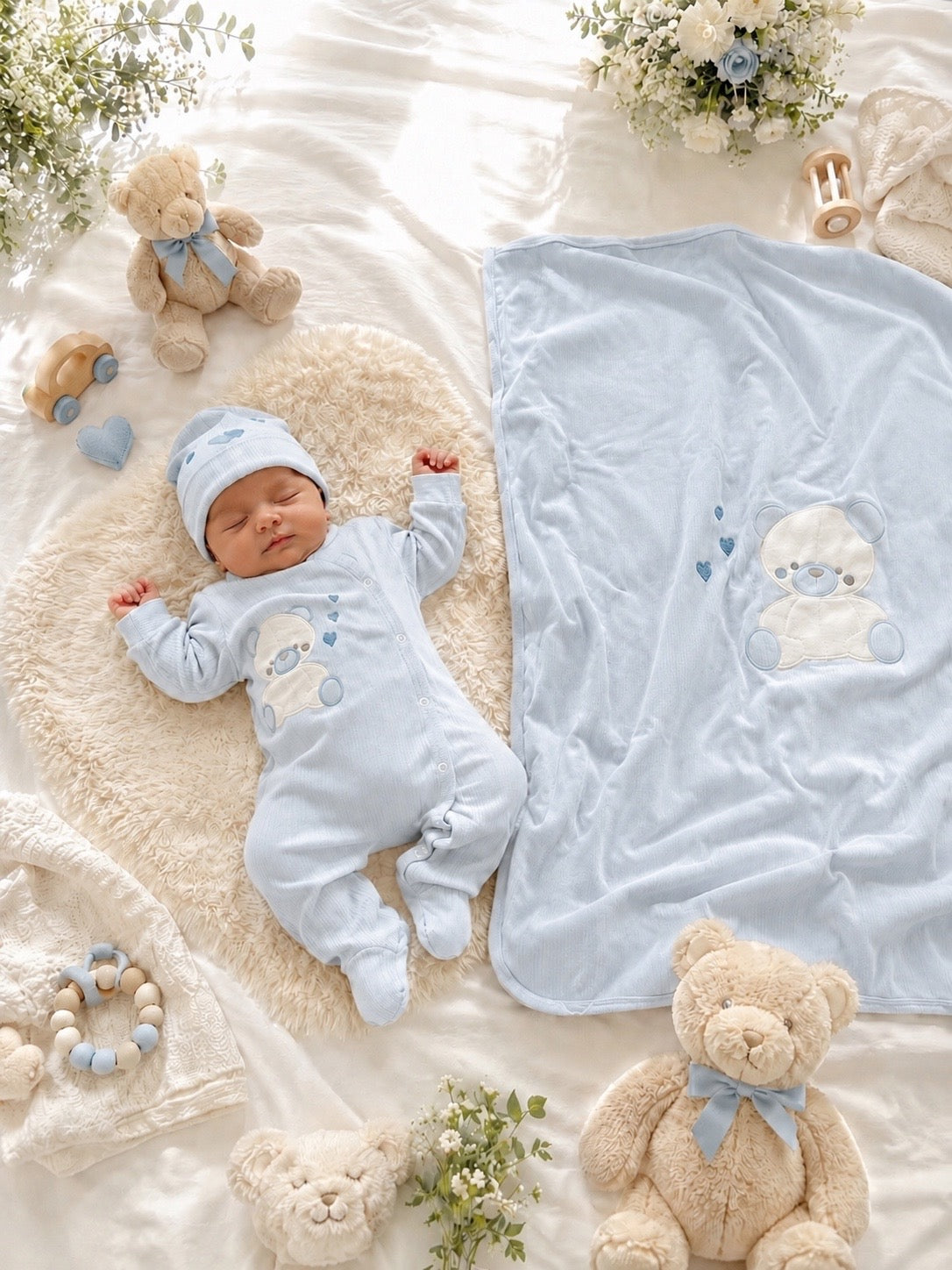 SET 3 PZ NEONATO IN COTONE