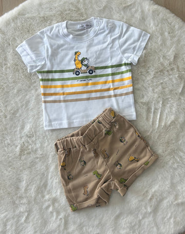 COMPLETO SAFARI NEONATO 100% COTONE