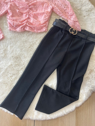 PANTALONI BAMBINA PRIMAVERILE A PALAZZO
