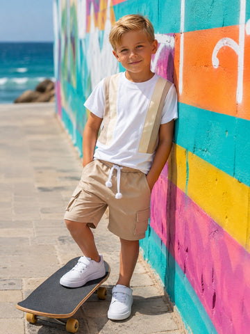 COMPLETO T-SHIRT E BERMUDA BAMBINO