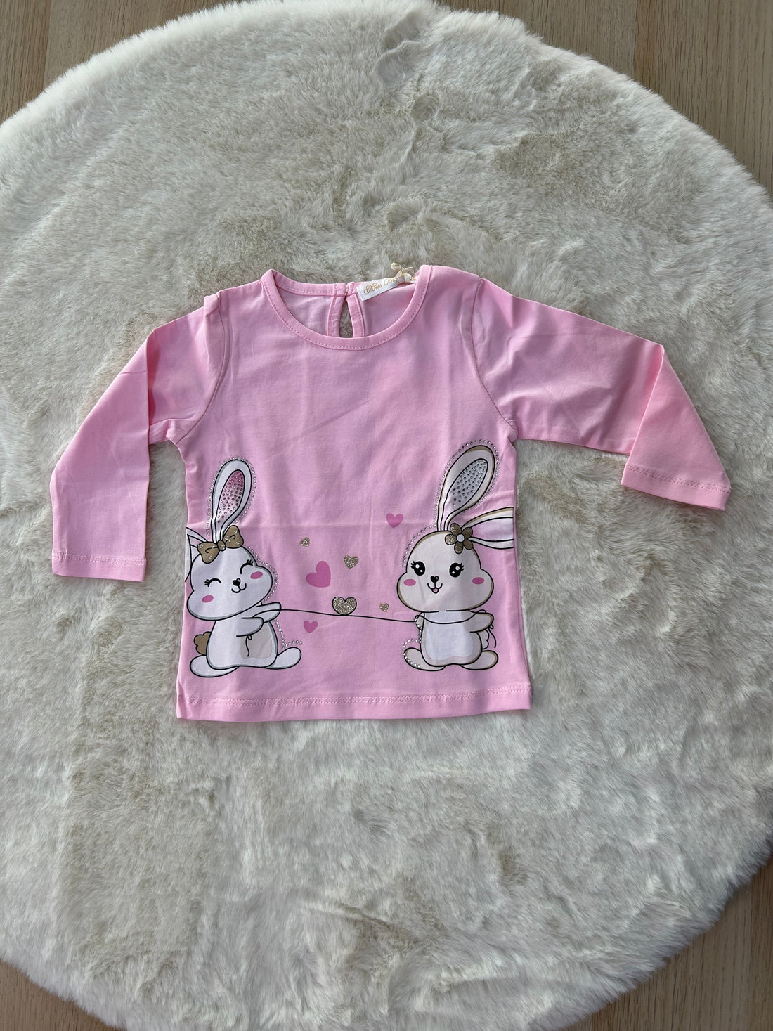 MAGLIA NEONATA MANICA LUNGA CON BRILLANTINI