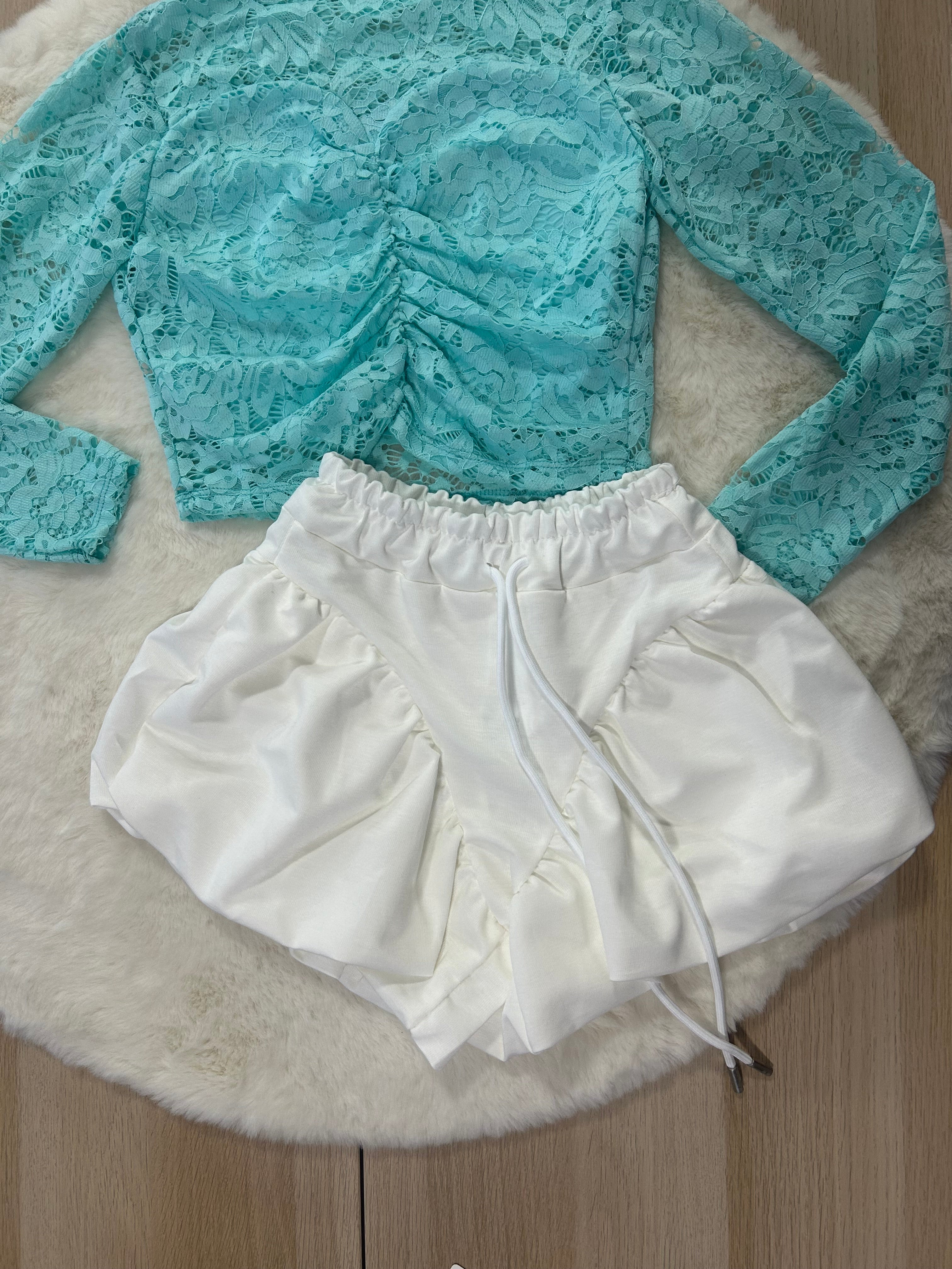 PANTALONCINO BAMBINA A PALLONCINO