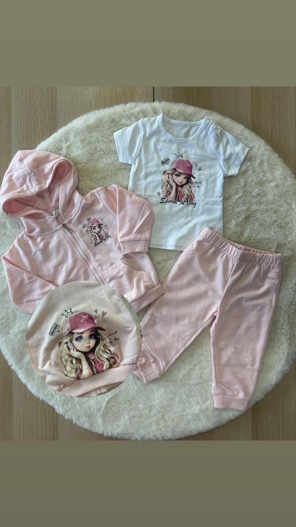 TUTA NEONATA IN COTONE 3PZ