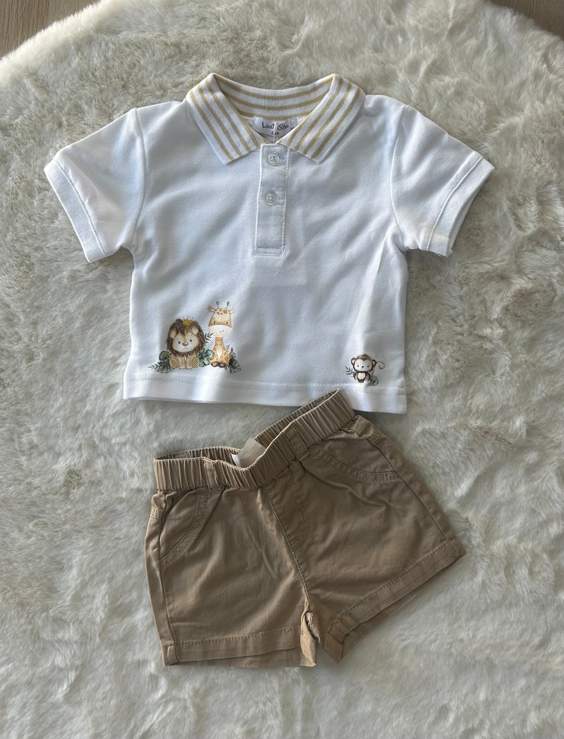COMPLETO NEONATA GIUNGLA 100% COTONE
