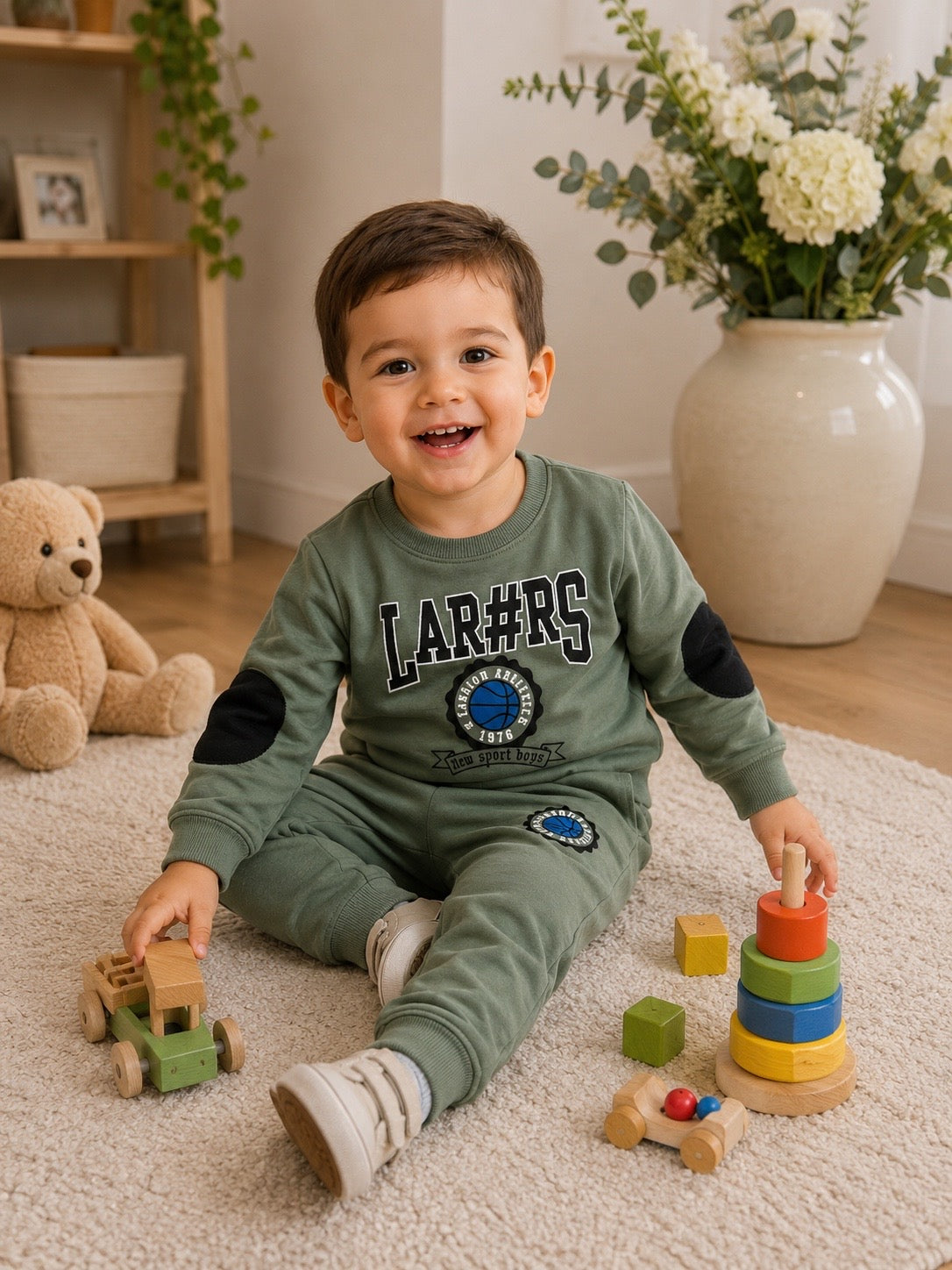 TUTA LARS IN COTONE VERDE
