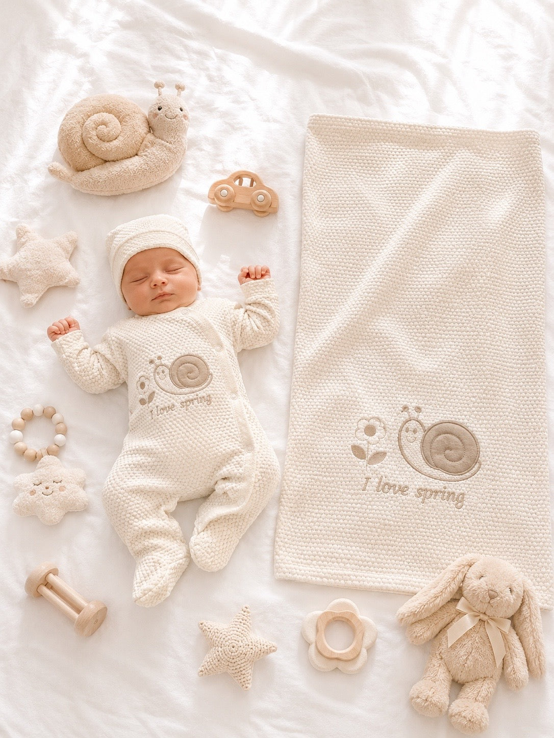 SET 3 PZ NEONATO/A IN COTONE