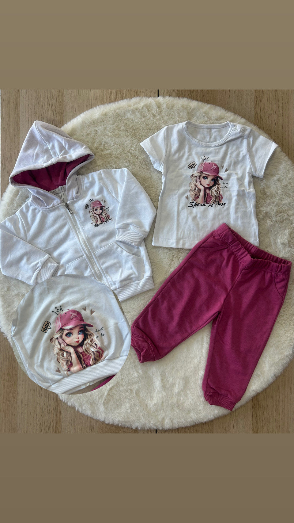 TUTA NEONATA IN COTONE 3PZ