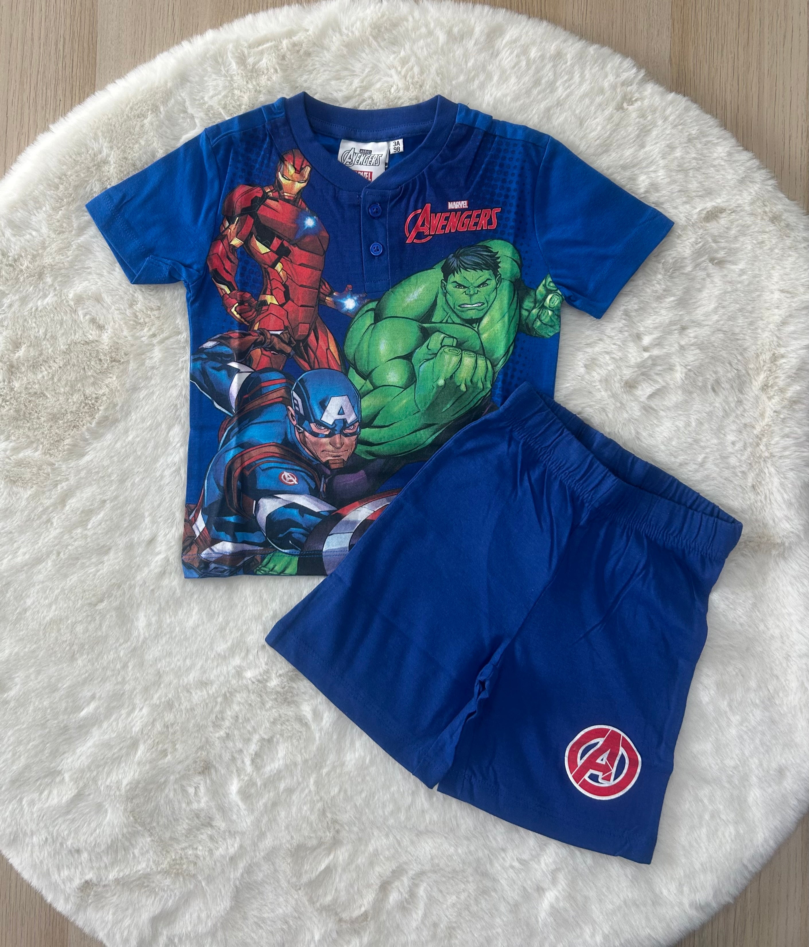 PIGIAMA BAMBINO 100% COTONE AVENGERS