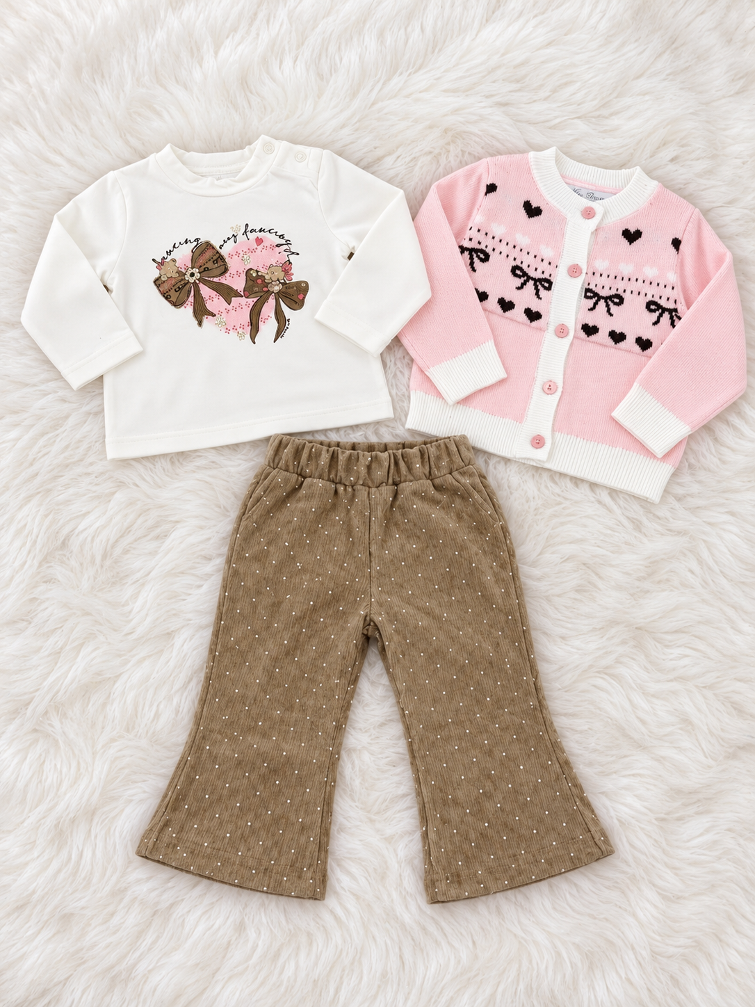 COMPLETO 3 PEZZI CON CARDIGAN