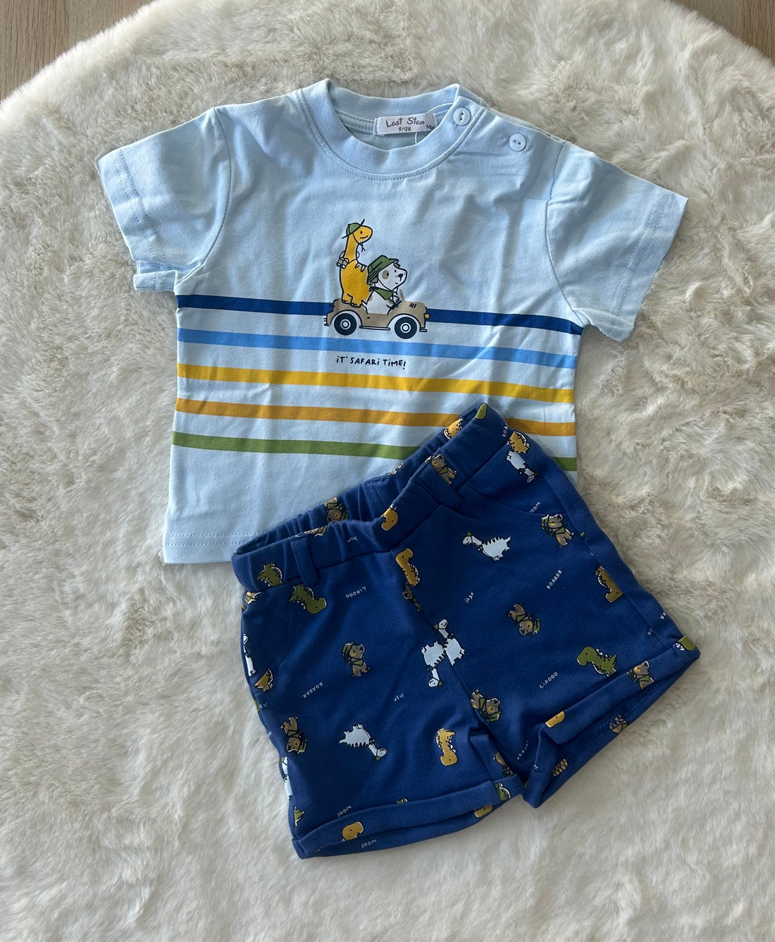 COMPLETO SAFARI NEONATO 100% COTONE