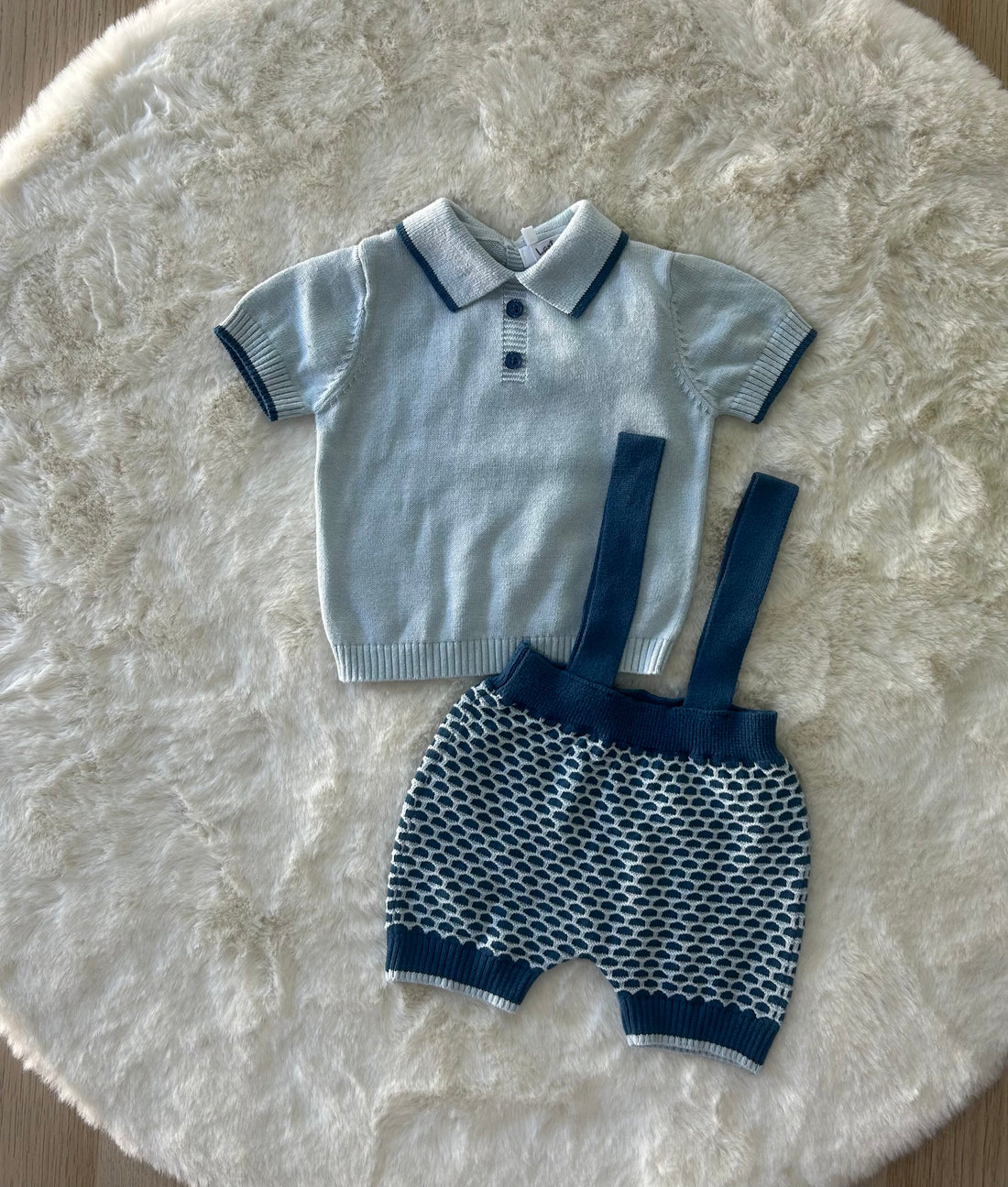 COMPLETO NEONATO 2 PEZZI 100% COTONE