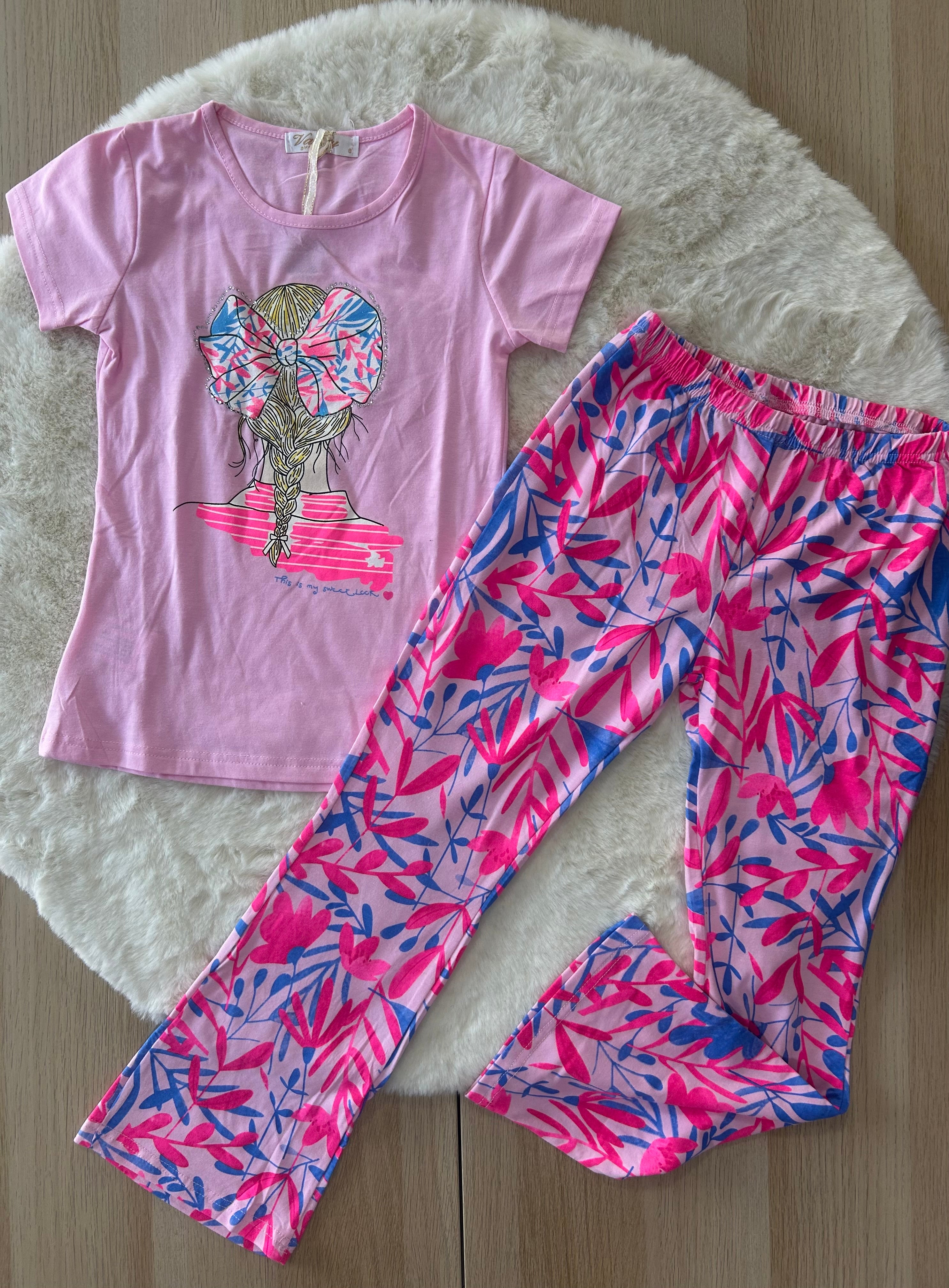 COMPLETO BAMBINA LEGGINGS A PALAZZO