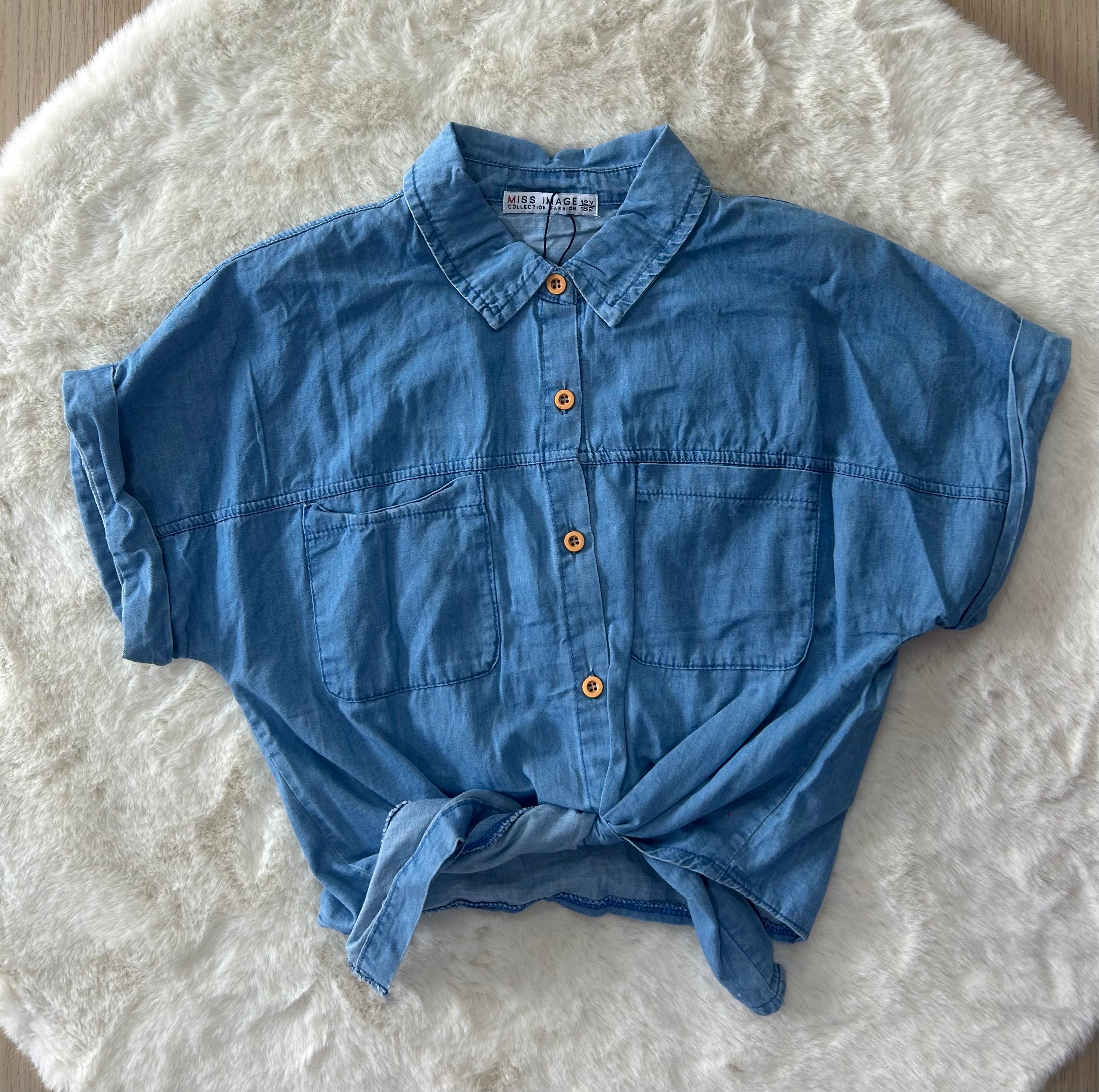 CAMICIA BAMBINA DI JEANS