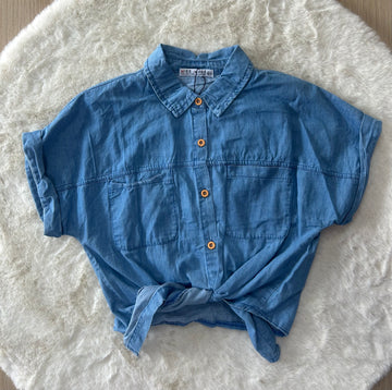 CAMICIA BAMBINA DI JEANS