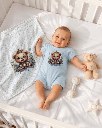 SET NEONATO COPERTINA + PAGLIACCETTO 100% COTONE