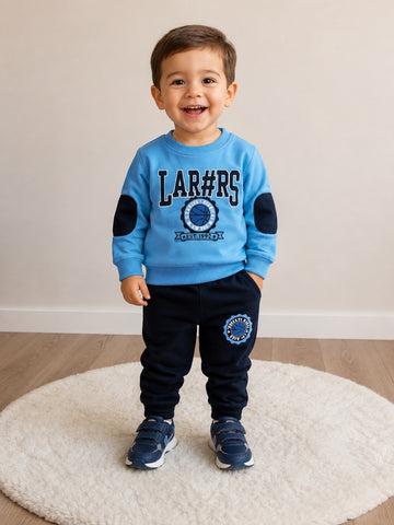 TUTA LARS IN COTONE CELESTE