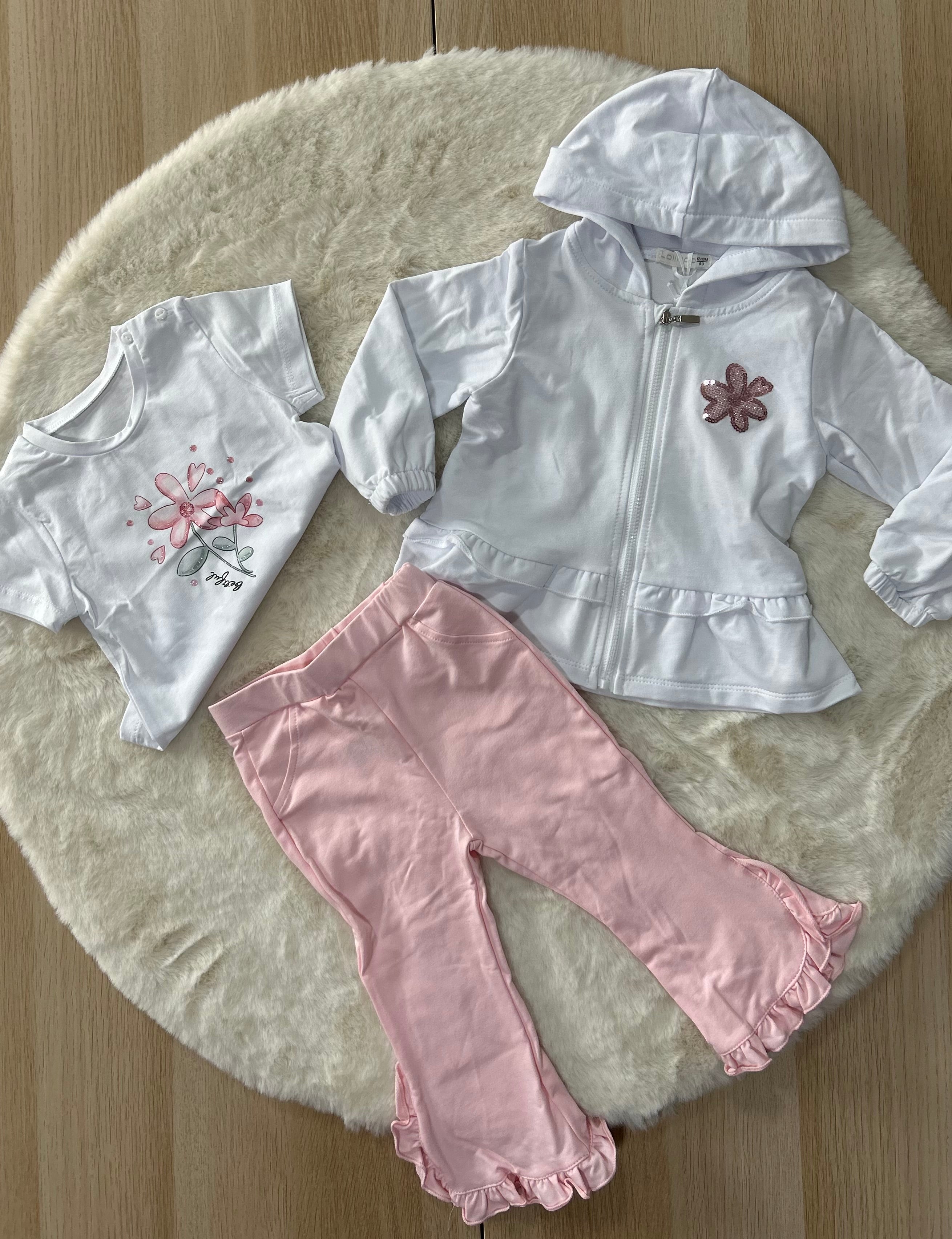 COMPLETO PRIMAVERILE 3 PEZZI NEONATA