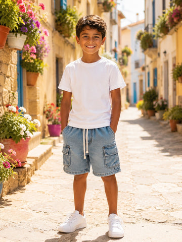 BERMUDA JEANS BAMBINO