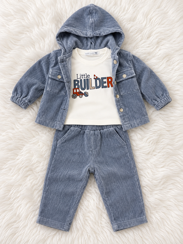 COMPLETO 3 PZ CON GIACCHINA E MAGLIA CALDO COTONE