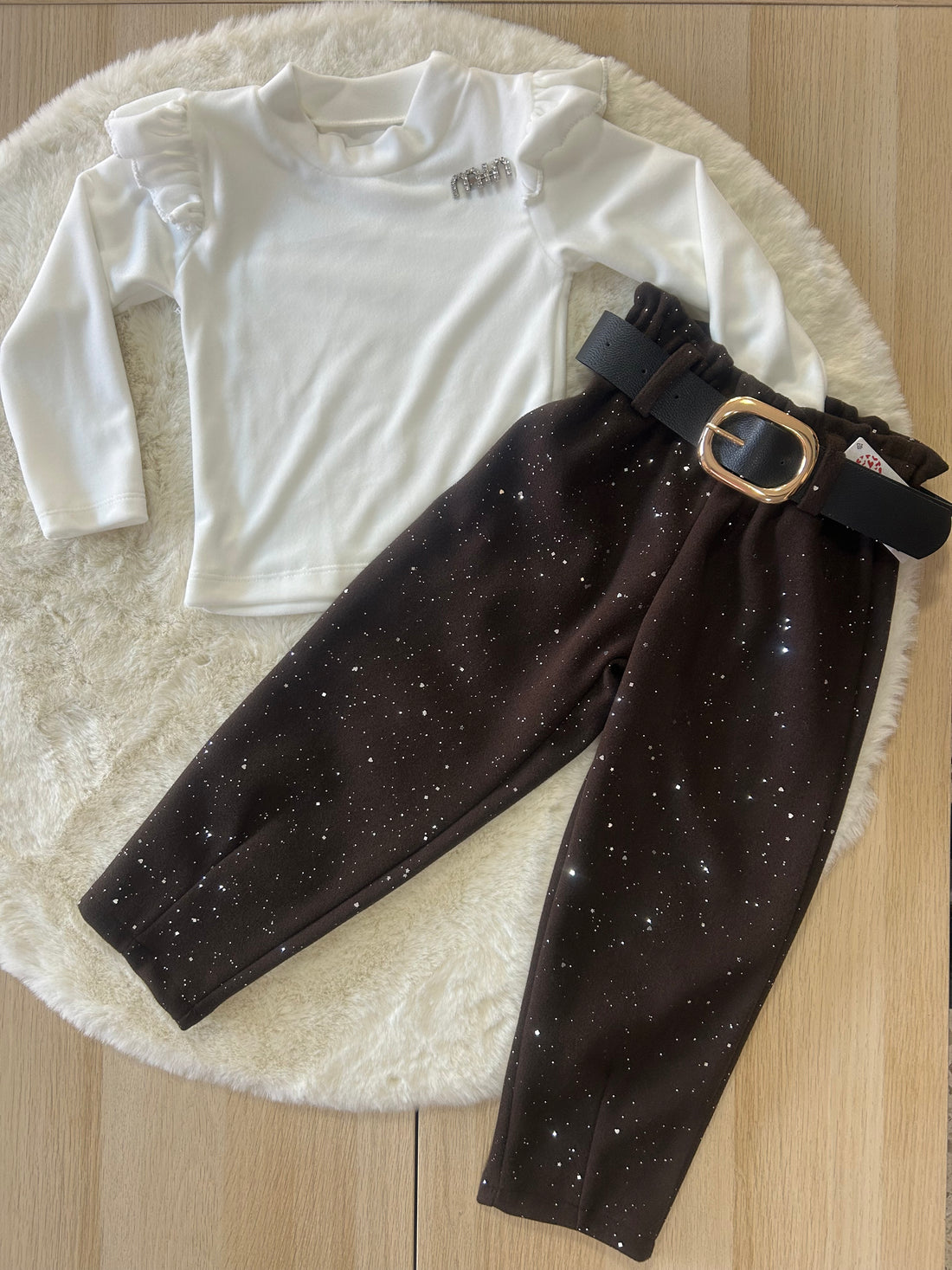 COMPLETO BAMBINA SUPER LUCCICOSO CON CINTONE