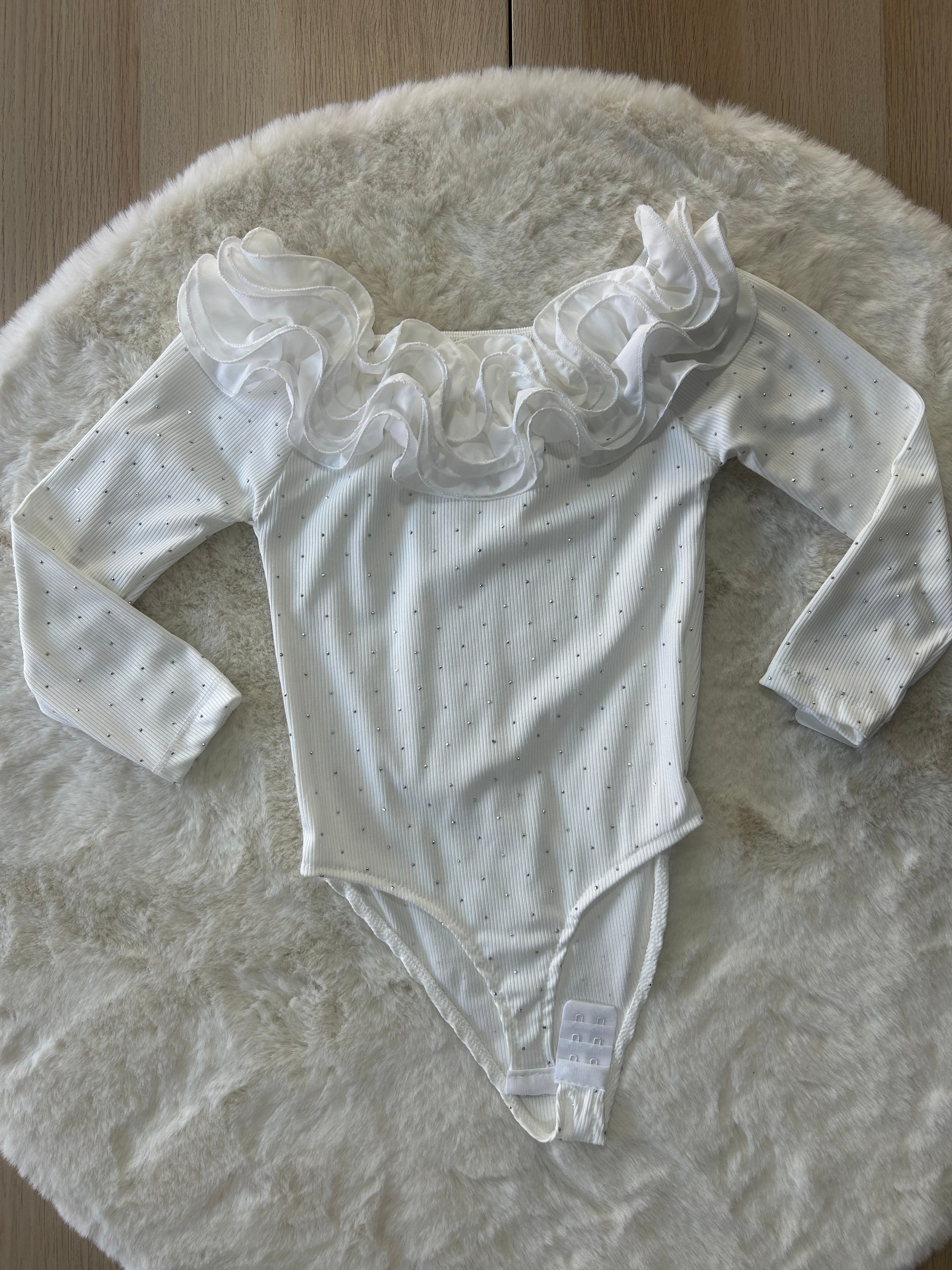 MAGLIA BAMBINA A BODY PRIMAVERILE CON STRASS