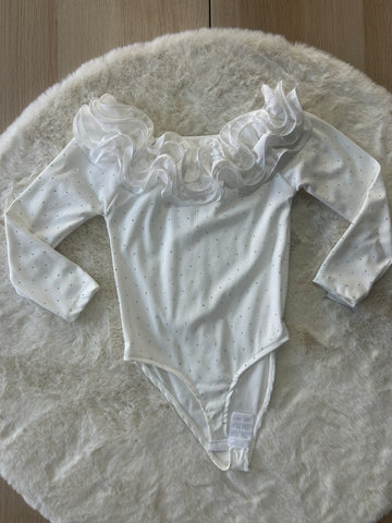 MAGLIA BAMBINA A BODY PRIMAVERILE CON STRASS