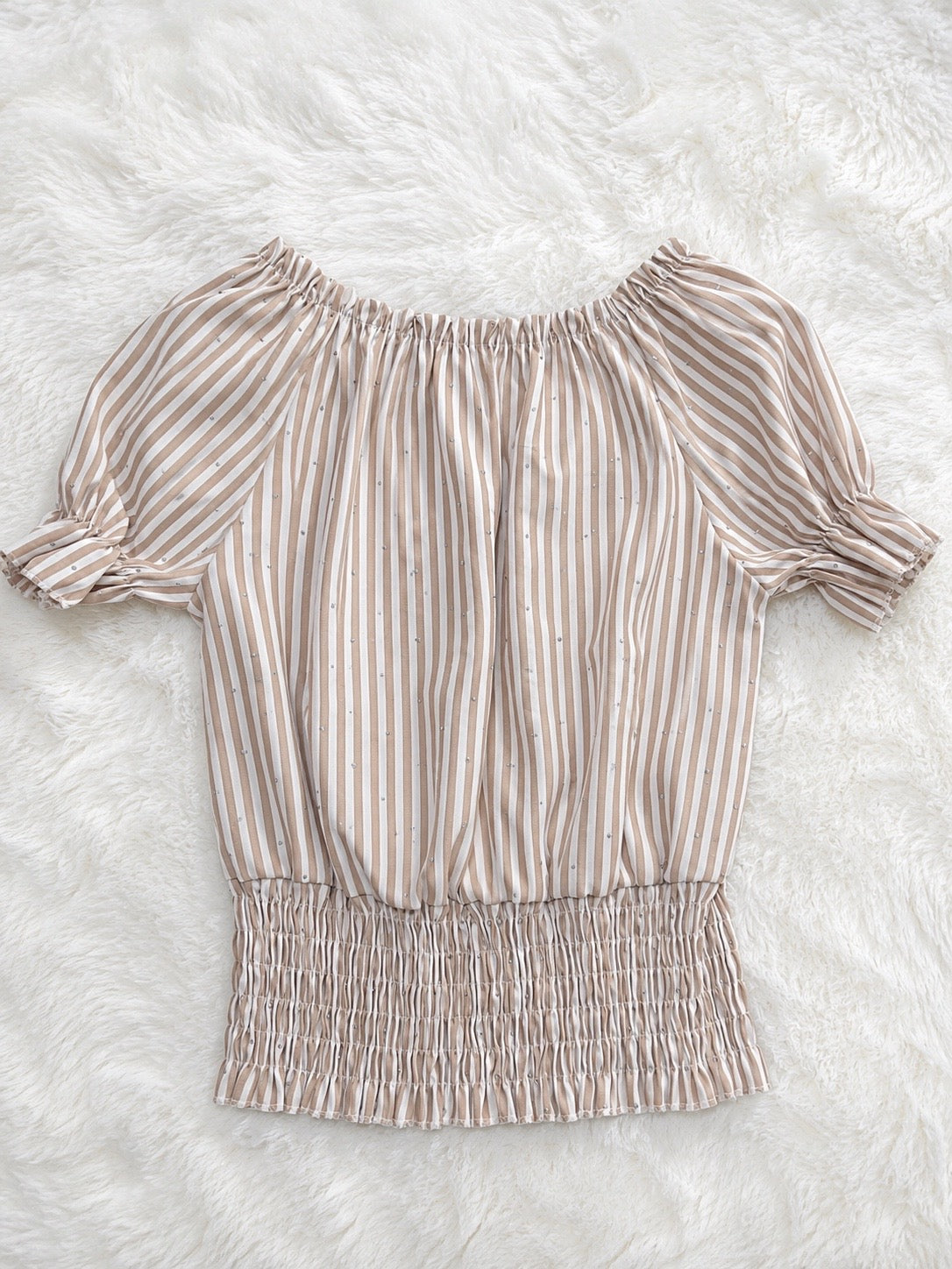 MAGLIA CON FASCIA E STRASS