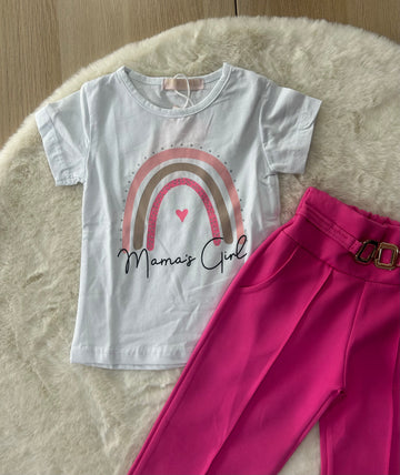 MAGLIA NEONATA MANICA CORTA ARCOBALENO