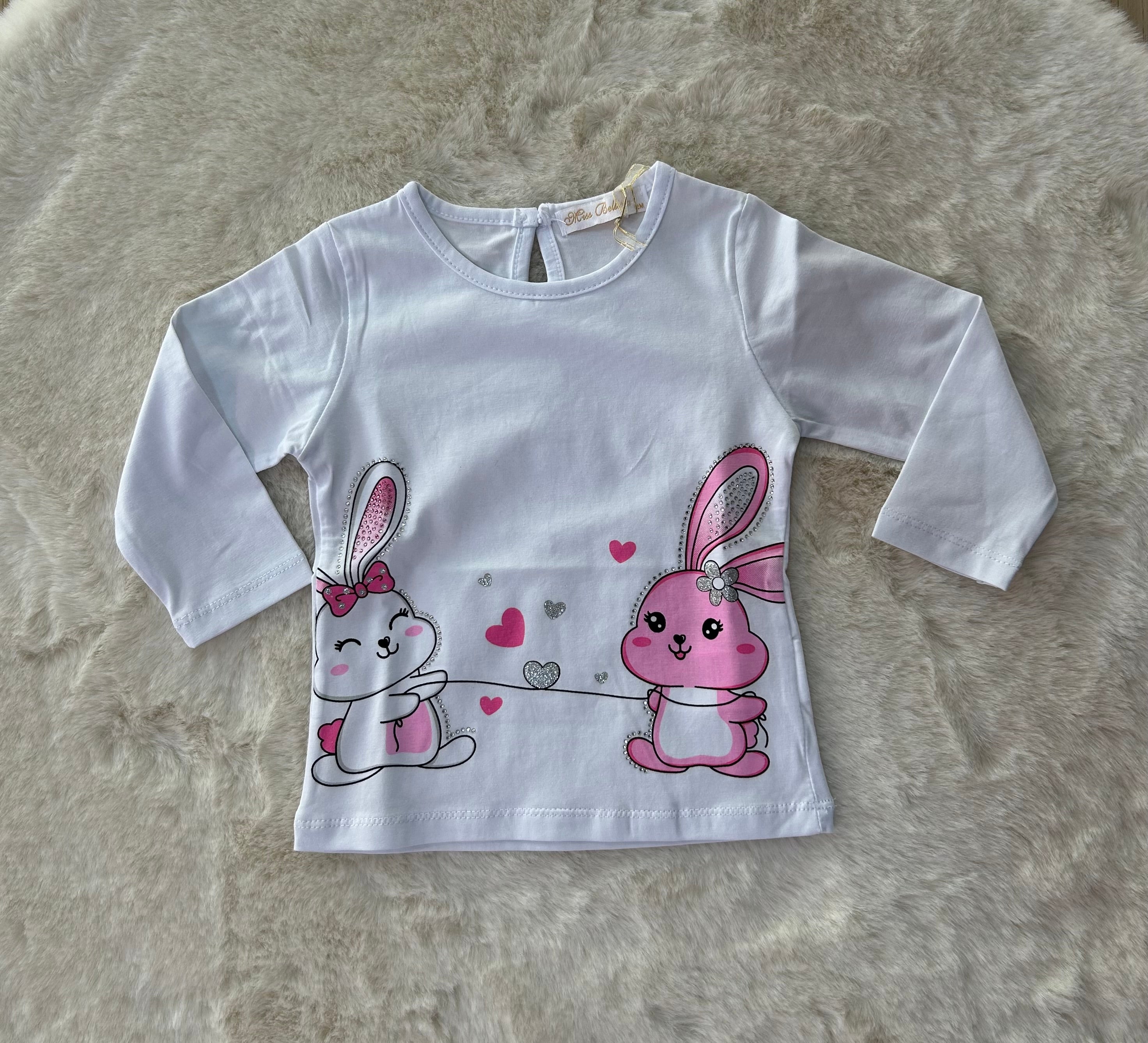 MAGLIA NEONATA MANICA LUNGA CON BRILLANTINI