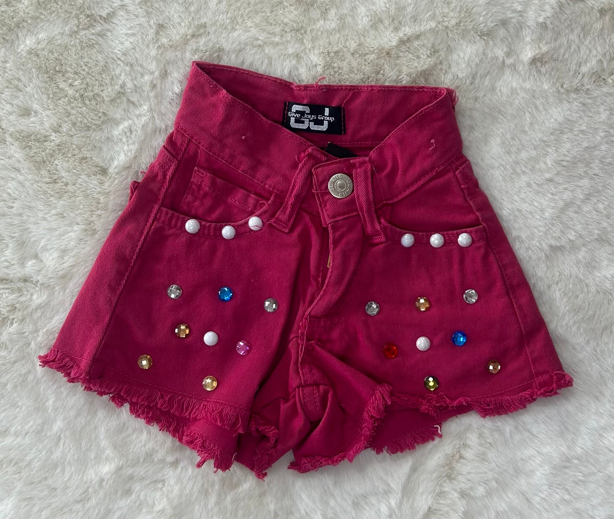 PANTALONCINO DI JEANS NEONATA