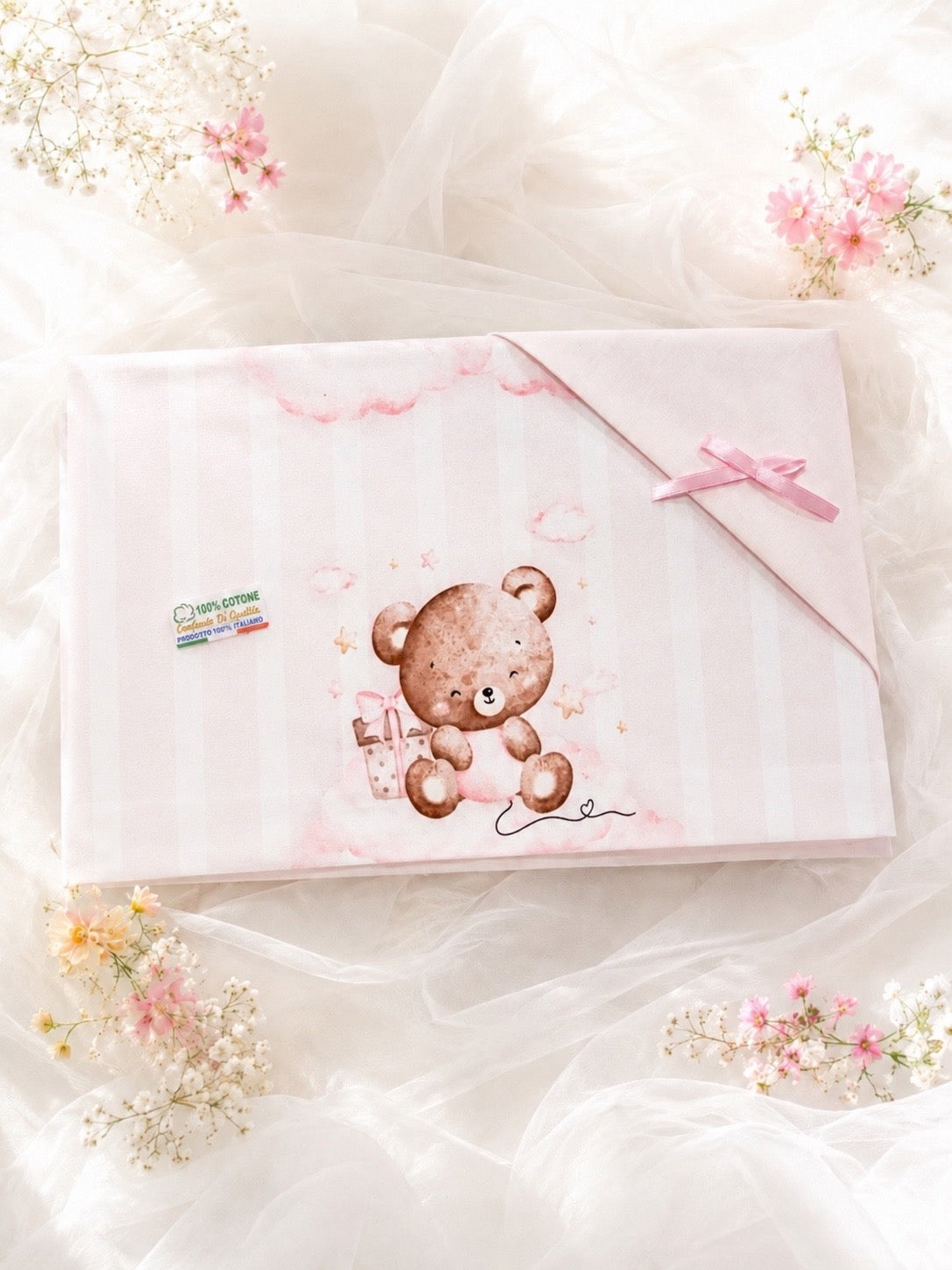 LENZUOLO NEONATA CULLA 100% COTONE