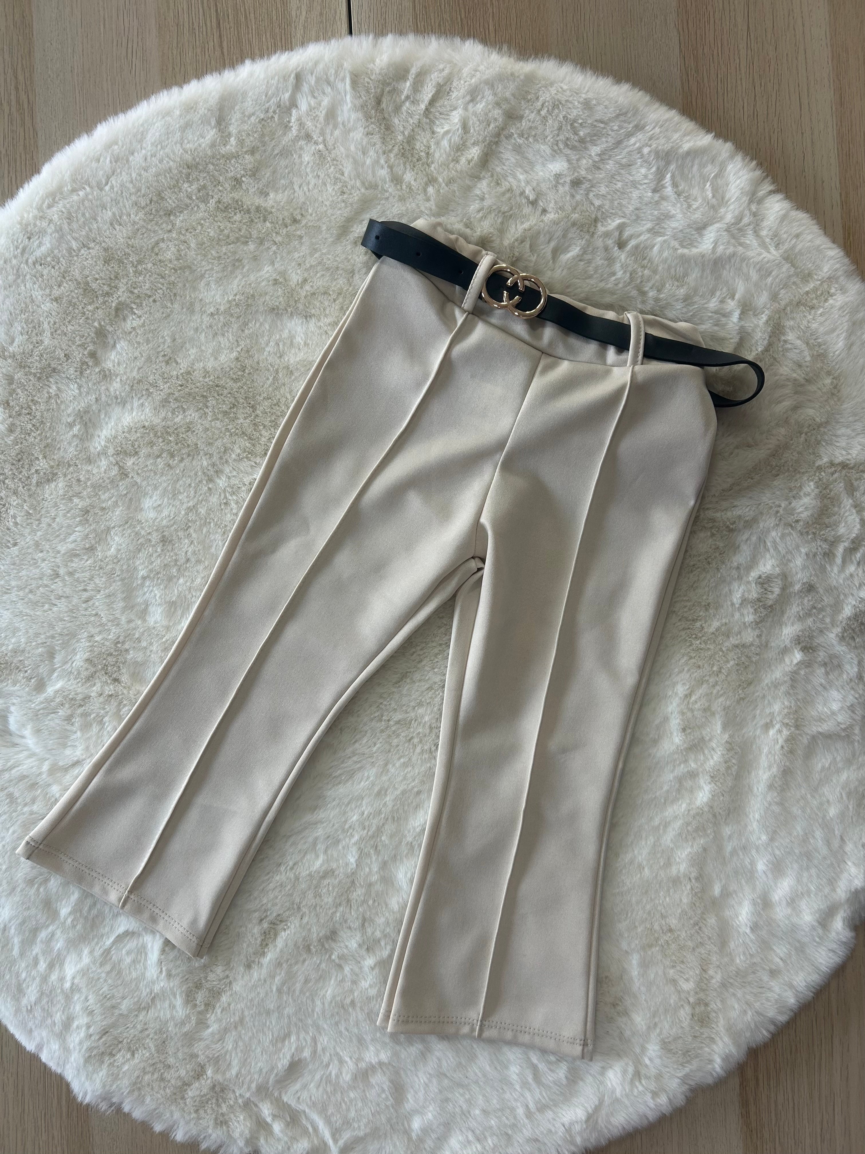 PANTALONI BAMBINA PRIMAVERILE A PALAZZO