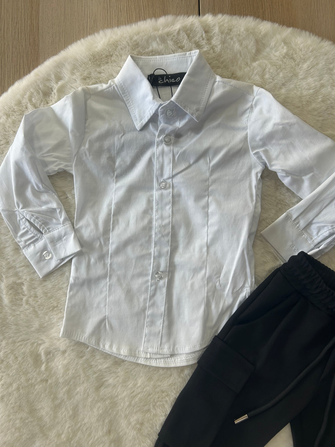 CAMICIA NEONATO IN COTONE MADE IN ITALY