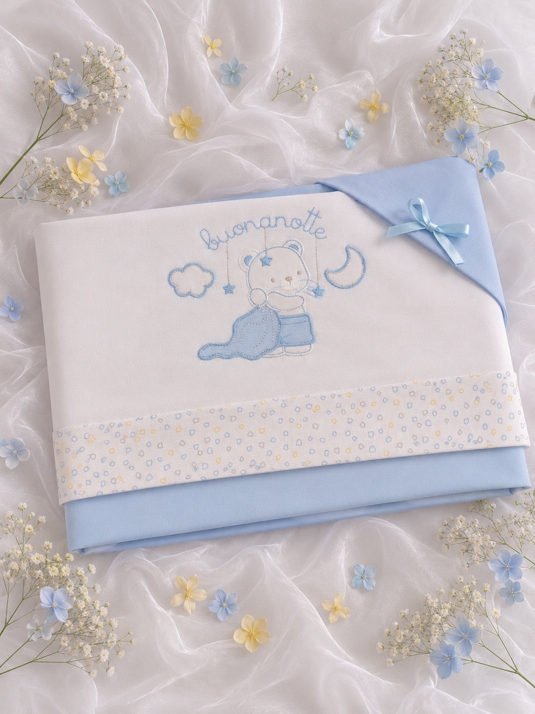 LENZUOLINO LETTINO NEONATO 100% COTONE