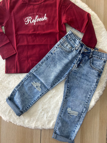 PANTALONI JEANS BAMBINO PRIMAVERILE