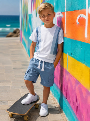 COMPLETO T-SHIRT E BERMUDA BAMBINO