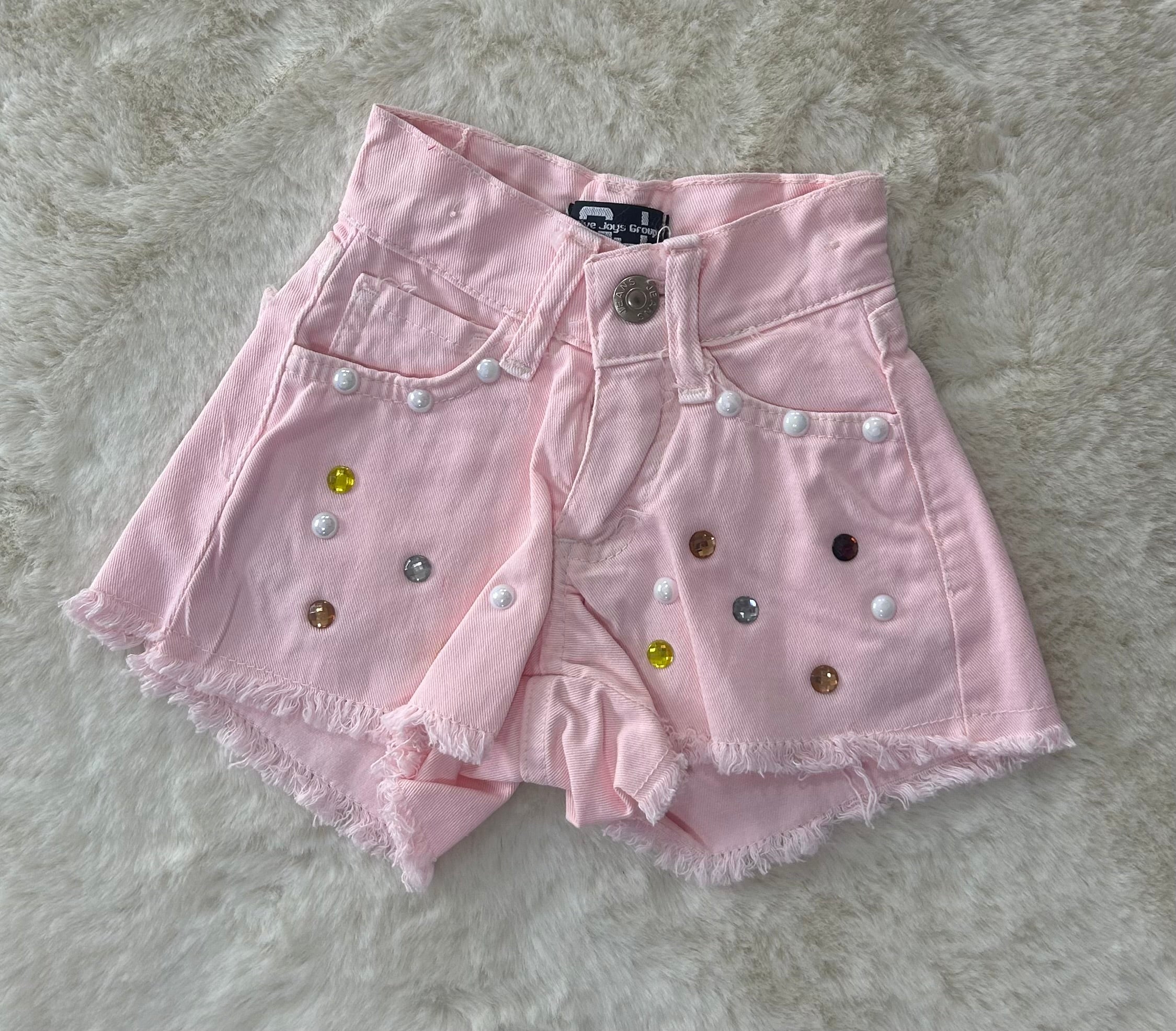 PANTALONCINO DI JEANS NEONATA