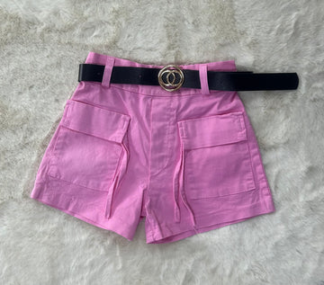 PANTALONCINO BAMBINA CON CINTA