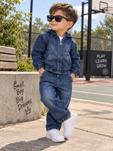 COMPLETO IN DENIM GIACCA + PANTALONE