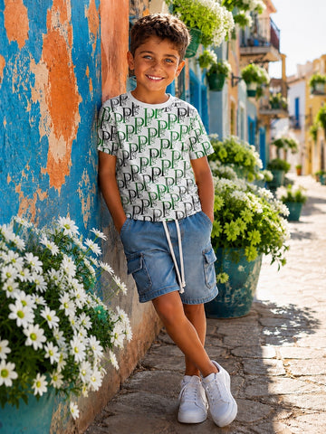 T-SHIRT BAMBINO 95% COTONE