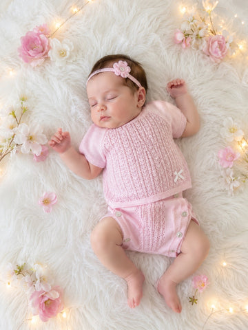 COMPLETINO NEONATA IN FILO DI COTONE