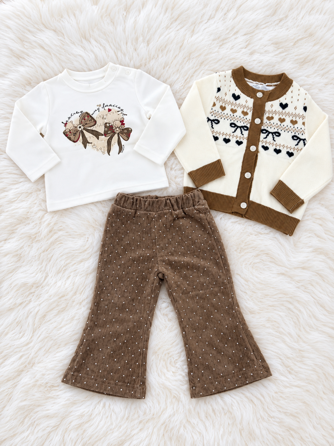 COMPLETO 3 PEZZI CON CARDIGAN