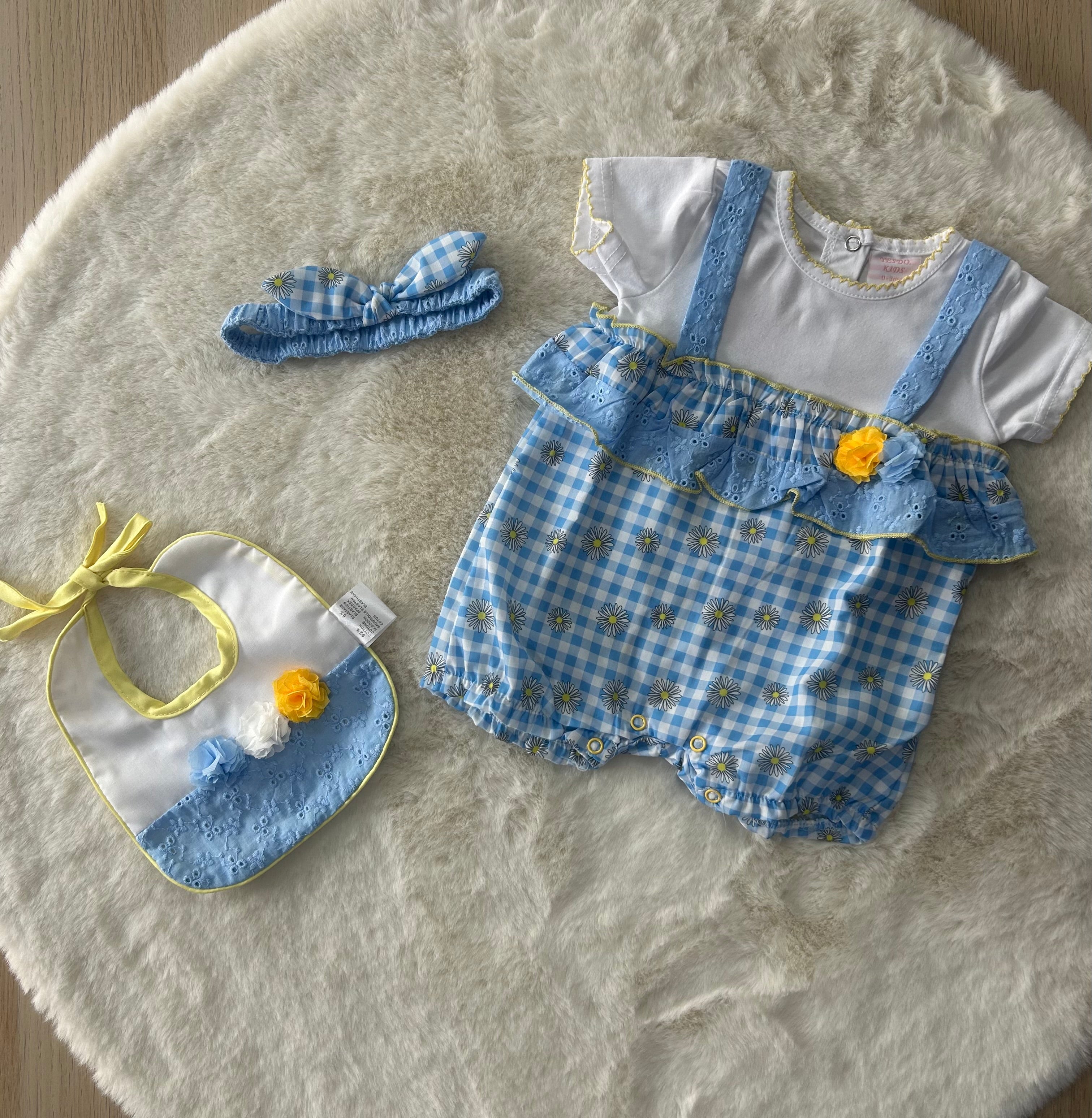 COMPLETO PAGLIACCETTO NEONATA 3PZ