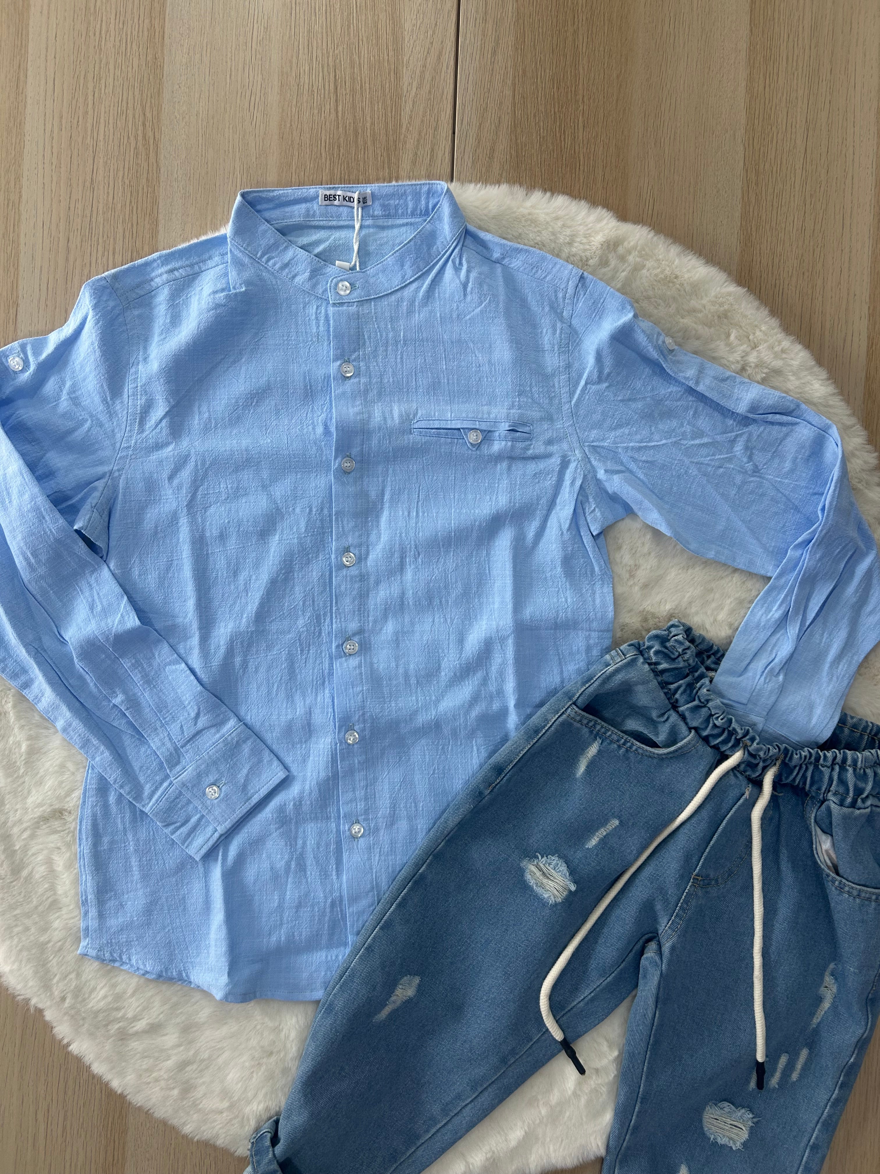CAMICIA BAMBINO IN LINO