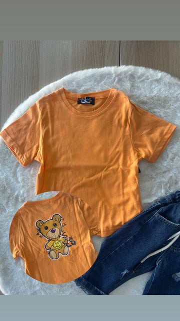 MAGLIA NEONATO MANICA CORTA CON STAMPA RETRO