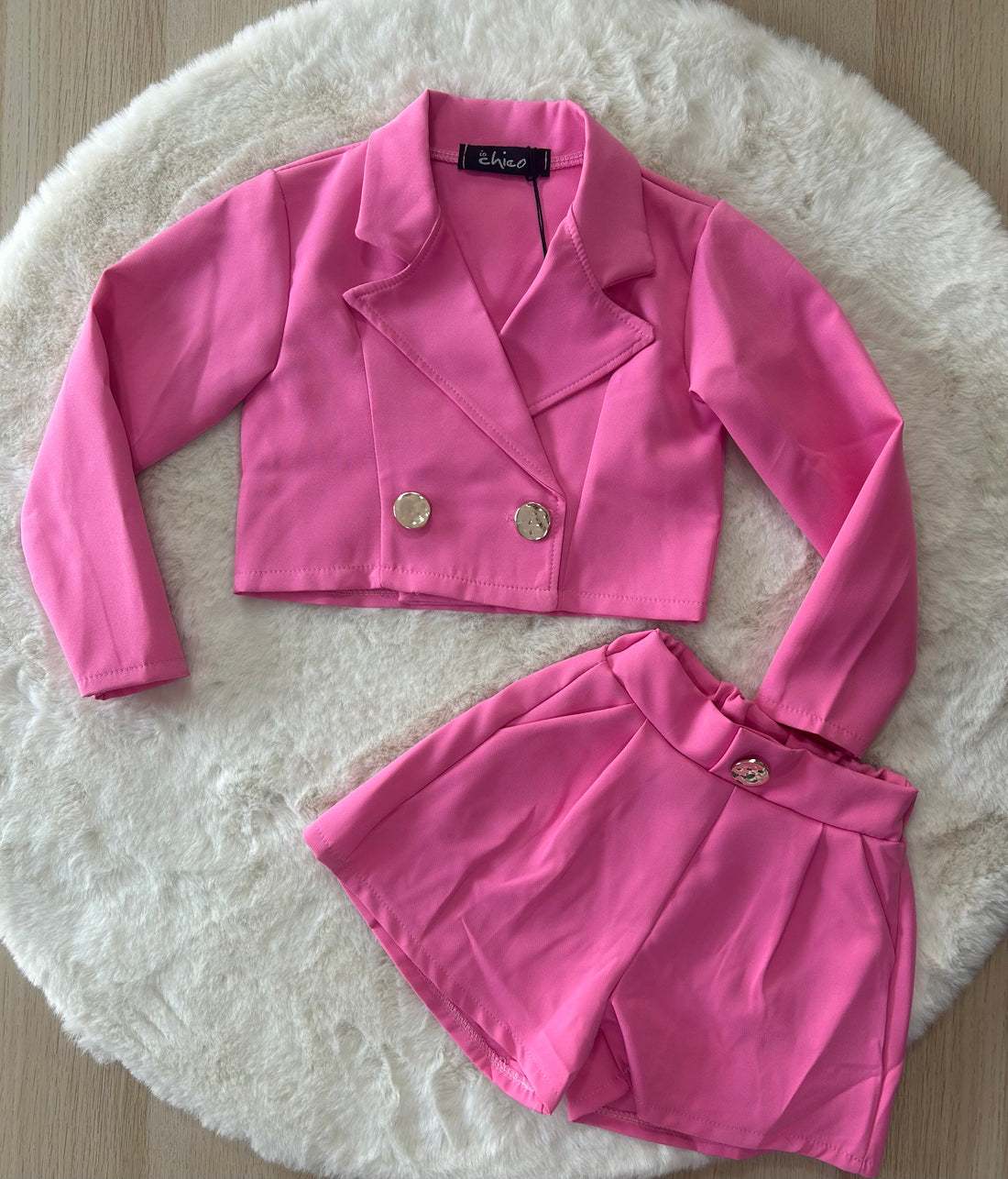 COMPLETO NEONATA PRIMAVERILE GIACCA + PANTALONCINO