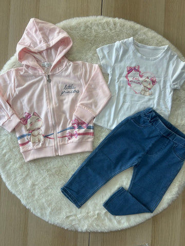 COMPLETO NEONATA IN COTONE 3PZ