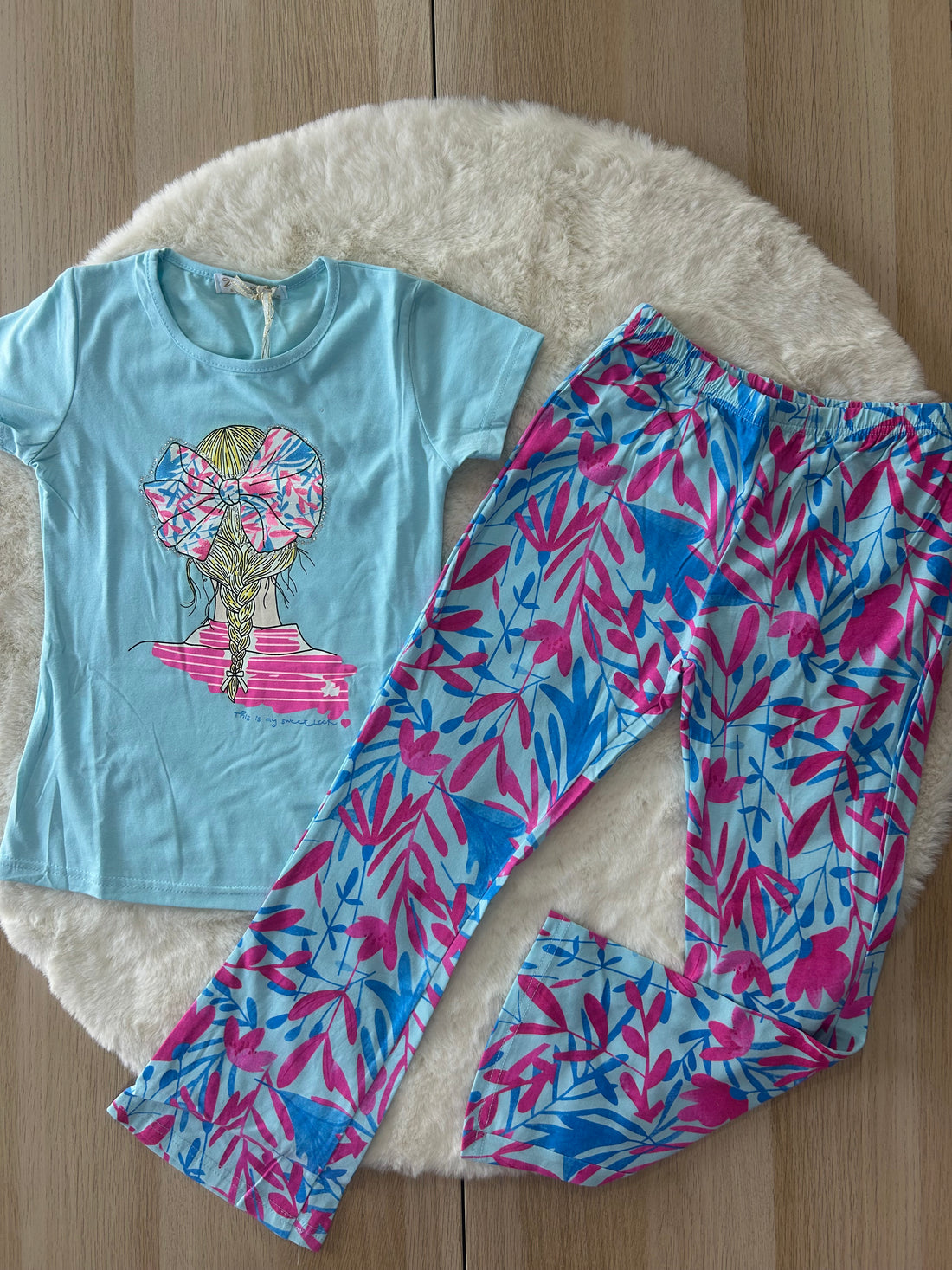 COMPLETO BAMBINA LEGGINGS A PALAZZO